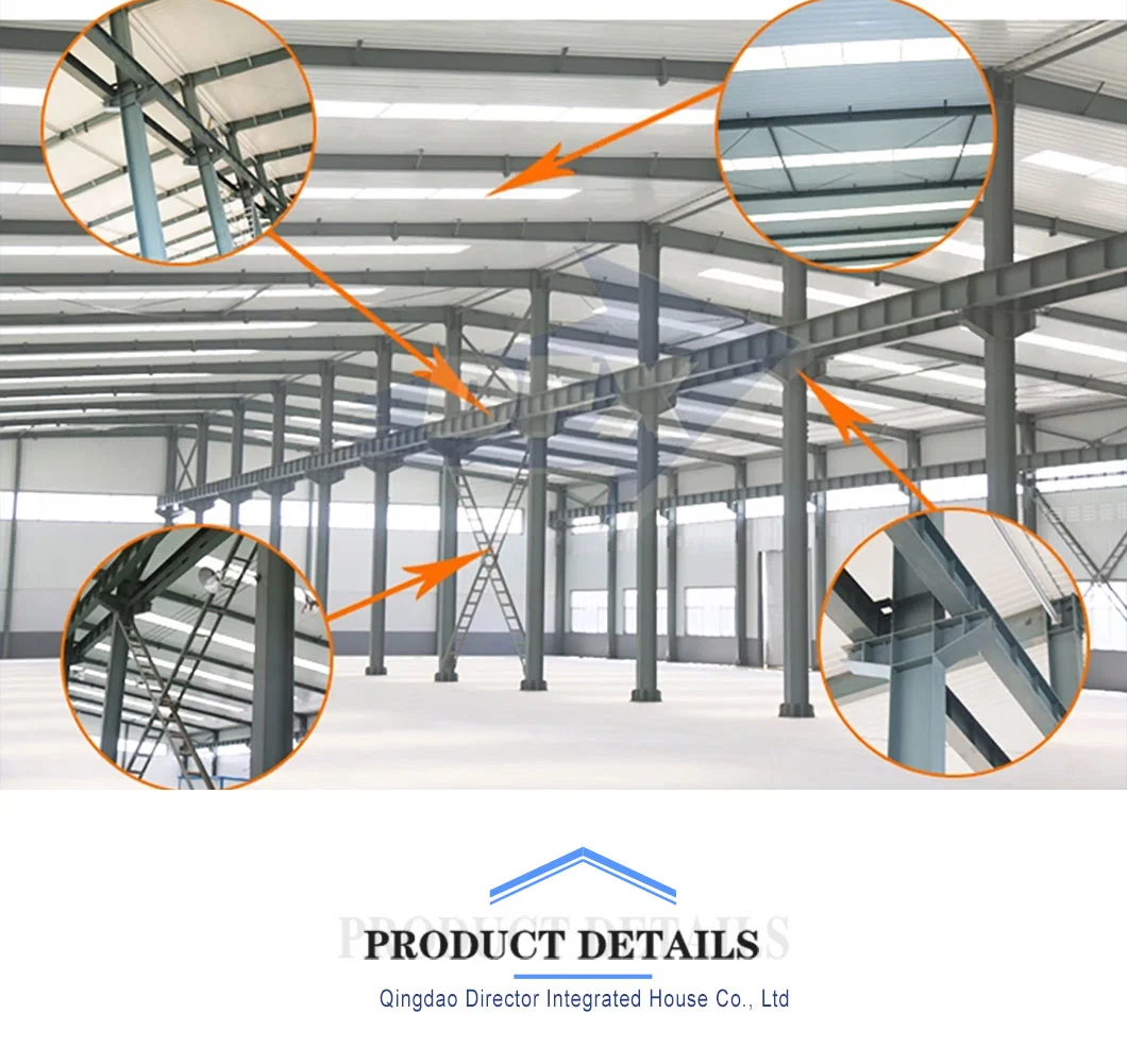 Prefabricated Steel Structure Workshop Building Manufacture Metal Frame Airplane Aircraft Hangar